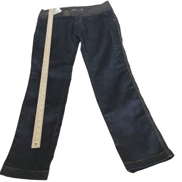 Street Trouser Jeans Low Waist Black Wash Stretchy Straight Womens 13 NWT Y2K - Picture 7 of 10